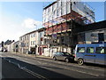 Scaffolding on the New King George, Priory Street, Carmarthen