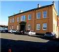 West side of Grade II Listed former Carmarthenshire Infirmary, Carmarthen