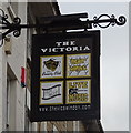 Sign for the Victoria public house, Swindon