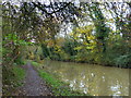 Towpath along the Market Harborough Arm of the Grand Union Canal