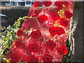 SU9997 : Close-up of the poppy display at Little Chalfont by Peter S