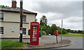 Elizabeth II postbox and telephone box, Woodbridge