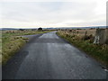 Road at the entrance to Allans Hill Radar Station