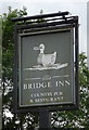 Sign for the Bridge Inn, Upper Woodford