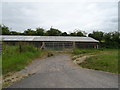 Field entrance and farm building, Middle Woodford