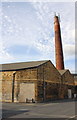 Factory with chimney at junction of Meadow Lane with Hartley Street