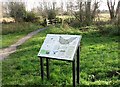 Information board by the entrance to Marston Marsh