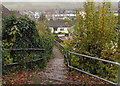 Path down to Borderers Way, Brecon