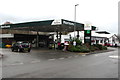 SO0528 : Morrisons filling station, Watton, Brecon by Jaggery
