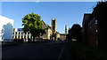 Dumbarton - Church St & view towards Riverside Parish Church