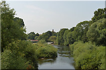 SE3967 : The River Ure seen from the Borough Bridge, Boroughbridge by habiloid