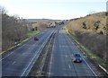 NY9565 : A69 approaches Hexham by Russel Wills