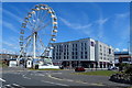 Big wheel and Premier Inn, Weston-Super-Mare