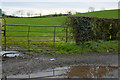 Gate and countryside, Tullyheeran