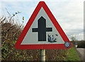 Road sign near Gammaton Moor Cross