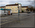 Unsheltered and sheltered bus stops, Bute Street, Cardiff