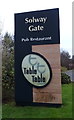 NY0076 : Sign for the Solway Gate Table Table, Dumfries by JThomas