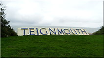SX9473 : 'Teignmouth' sign at Sprey Point, Teignmouth by Colin Park