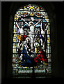 Stained glass window at Wainsgate Baptist Chapel, Old Town, Hebden Bridge