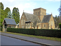 TQ0165 : Lyne and Longcross church by Robin Webster
