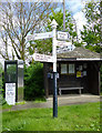 Direction Sign - Signpost on Broadway, Edington