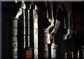 SK6287 : Norman pillars, Ss Mary & Martin's church, Blyth by Julian P Guffogg