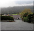 Hedge-lined descent, Sunnybank, Brecon