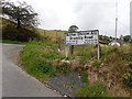 Road name plate at the western end of Drumilly Road