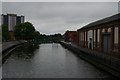 SK9871 : Lincoln: River Witham Navigation, Stamp End Lock from footbridge by Christopher Hilton