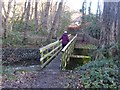Footbridge over  the Ridingmill Burn