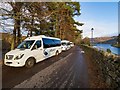 NH3809 : Tourist Minibuses on Canal Side by valenta