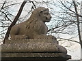 Llew ar y Fynediad i Benrhos / Lion at Penrhos