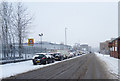 Nelson Street, Bradford, on a snowy morning