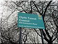 Clyde Tunnel Control sign