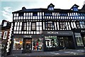 Shrewsbury, Wyle Cop: Oberon boutique  and Hokum hair and beauty