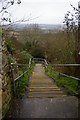 Steps at the end of Surprise View, Bolsover