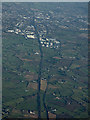 The Belfast-Newry railway line from the air