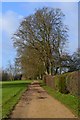 Footpath on private track at Norsebury House