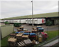 Wooden pallets in the DPD depot, Smethwick