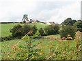 Hill top slurry pit on dairy farm in Tullyvallan TD