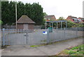 Severn Trent pumping station in compound beside Ratby Lane