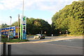 Entrance to the Harvest petrol station on Bedford Road, Clophill