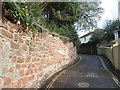 Stone wall in Larkbeare Road, Exeter