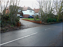 TR2656 : Shared entrance to Somersham Cottage and The Willows, The Street by John Baker
