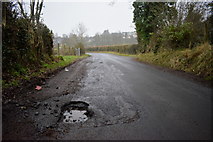 H4772 : Large pothole along Riverview Road, Cranny by Kenneth  Allen