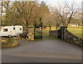 Entrance gates to the Pentre, Llanwenarth