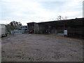 Cow sheds on a farm on Lon Cadney