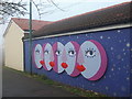 An eye-catching mural at the back of Bedminster Cricket Club