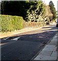 SO2914 : Chapel Road speed bump, Abergavenny by Jaggery