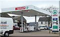 SY2794 : Spar and Gulf filling station, Musbury by David Smith